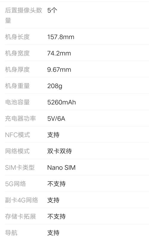 小米cc9pro参数,小米CC9 Pro全面参数解析