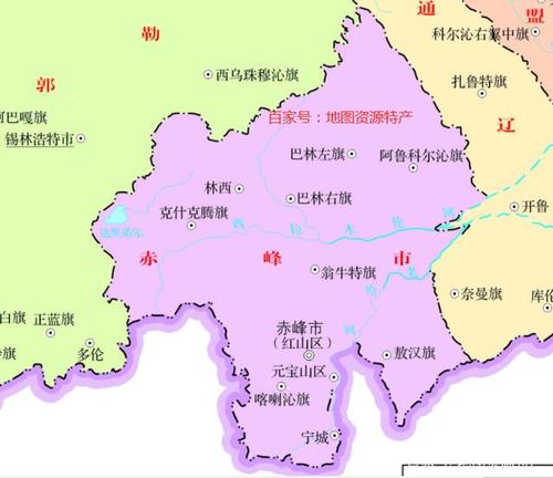 赤峰市地图完整大图,赤峰市高清地图全览