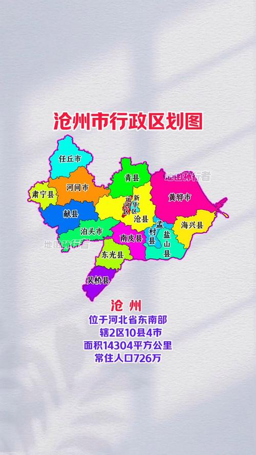 沧州地区地图全图各县,沧州地图全览：各县位置详解