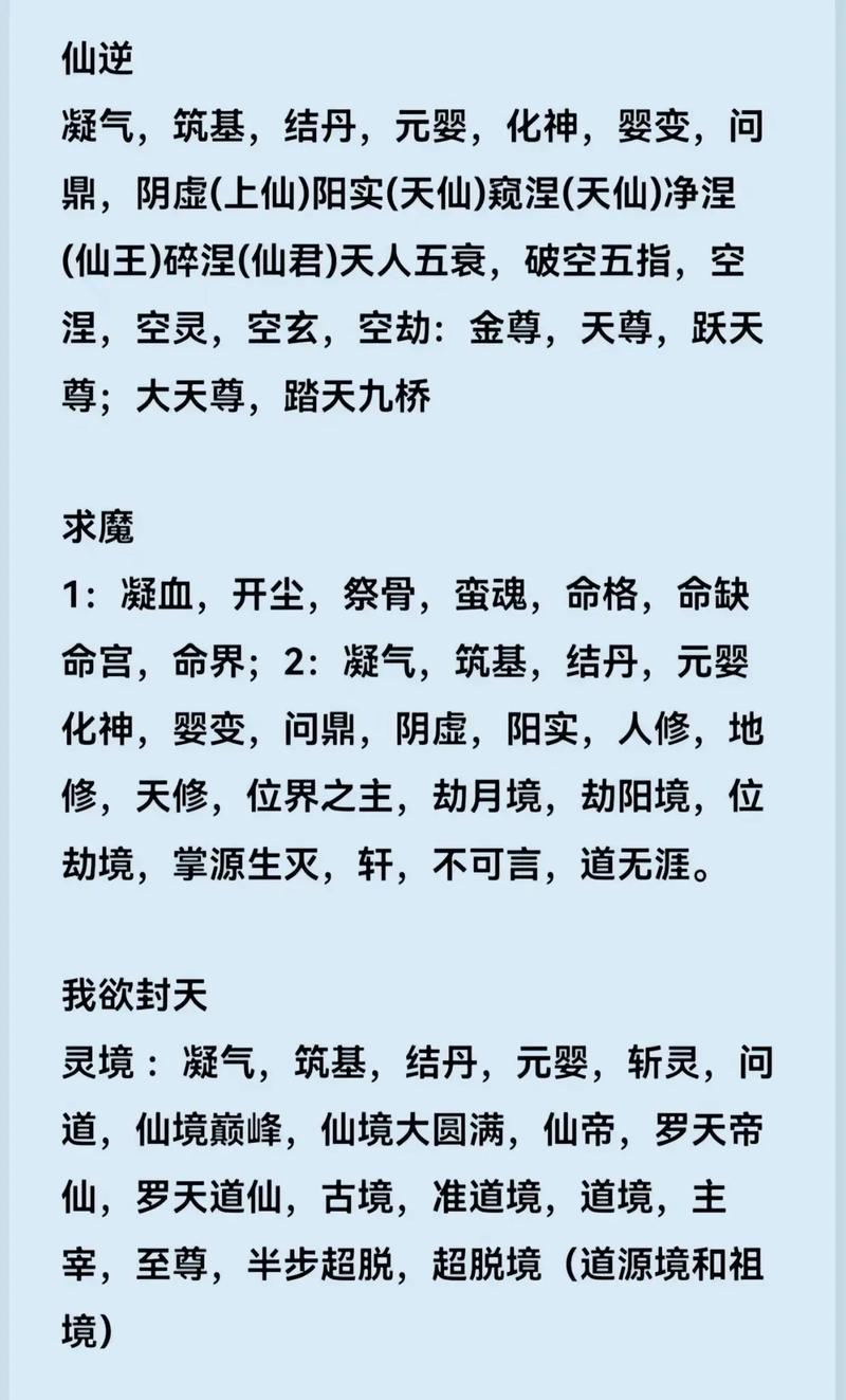 遮天的境界划分,遮天境界划分：揭秘神秘等级体系