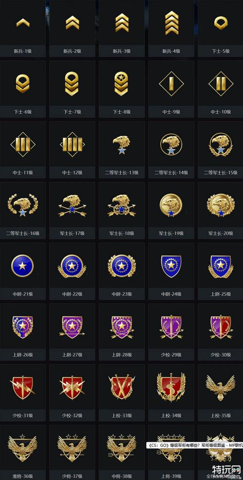 csgo段位等级表图,CSGO段位等级全解析，速查你的实力水平