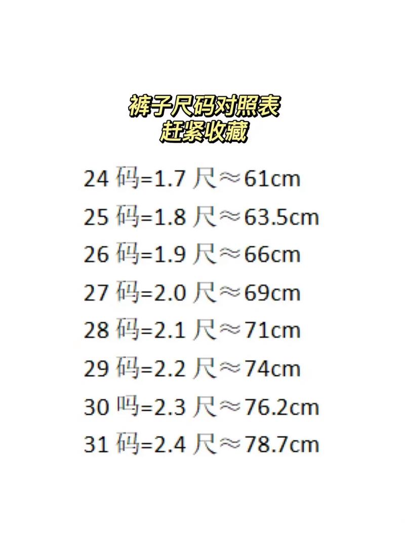 24寸的腰围是多少厘米,24寸腰围换算厘米，快速对照表